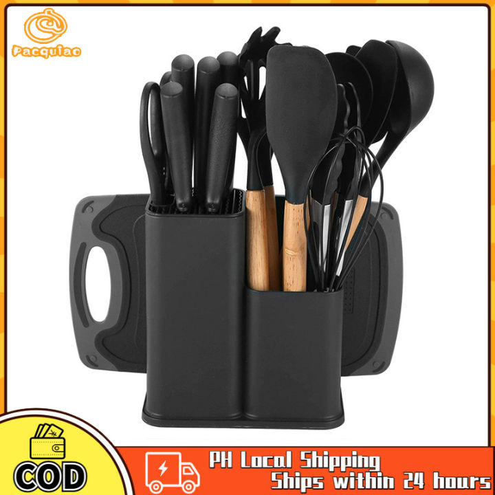 Wooden%20Handle%20Silicone%20Kitchenware%20Set%2019-piece%20Cooking%20Spatula%20Colorful%20Non-stick%20Chef's%20Cooking%20Tools%20Set%20-%20Heat-resistant%20Nonstick%20Utensils%20Kitchen%20-%20Image%2010