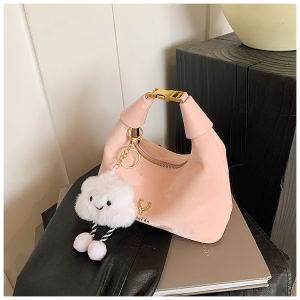 BJ82191 - PINK/WHITE/COFFEE/BLACK TAS SLEMPANG HANDBAG TAS WANITA FASHION IMPORT MODIS ELEGAN TERMURAH TERLARIS TERBARU TAS BATAM GT2191