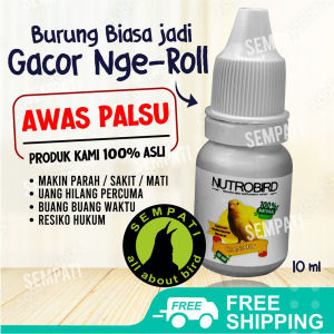 SEMPATI Nutrobird Kenari Starling Suplemen Burung Nutrobird Asli / Multivitamin Kenari / Obat Gacor / Obat Burung Kicau / Original Bisa Cod Vitamin Kenari Vitamin Rawatan Harian Dan Lomba NOKNR