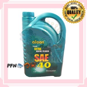 💥READY STOCK💥 Alcon Premier Extra SAE 40 Motor Oil 5L (Made in UAE)