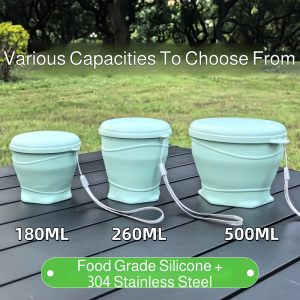 Tableware Comes with Folding Storage Cutlery Set Leak-proof and Non-slip Picnic Colorful Waterproof