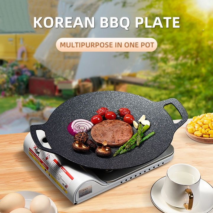 Korean Grill Grill Pan For Samgyupsal Korean Non-stick Baking Tray