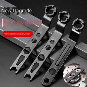GORGE Thickened Angle Grinder Four-claw Wrench Adjustment 6-in-1 Adjustment Tools  Dual-purpose Hand Tool Machine Accessories
