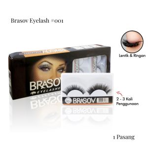 BRASOV Eyelashes Bulu mata Palsu Natural 1 Pasang