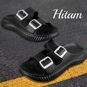 Sandal Pria Slop Strap 2 Casual Empuk EVA Terbaru Sendal Gunung Pria Cowok Dewasa Anti Slip Karet Fashion