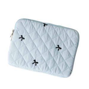 OPBWQH Embroidery Laptop Storage Bag INS Korean Style Laptop Sleeve Cute Shockproof Tablet Sleeve Case Women