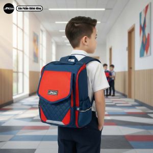 Balo Chống Gù Cho Bé Trai Cao Cấp Màu Đỏ Xbags Xb3106 Chống Nước Nhiều Ngăn Tiện Dụng Thiết Kế Mạnh Mẽ Hiện Đại Ngăn Mở Rộng 180 Độ!