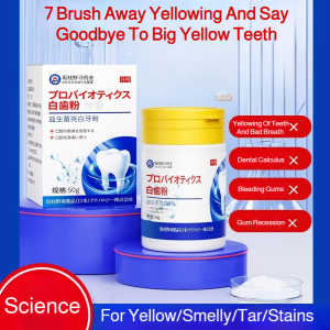 🔥【3 Days To Remove Yellow Teeth】Medical-grade Probiotic Whitening Tooth Powder/yellow Teeth Tea Stains Coffee Stains Tartar Calculus Cleaning Tooth Powder/Dental Powder/Teeth Tartar Remove