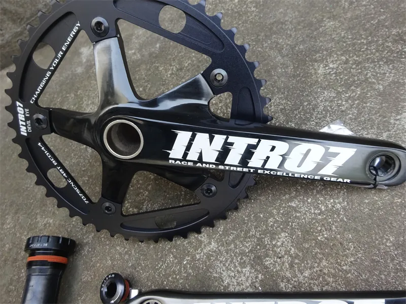 INTRO7 Alumniun Alloy Crankset Fixed Gear Crank 48T 165mm
