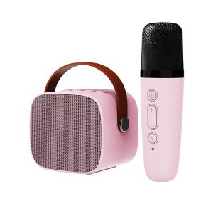 K1 Karaoke Loa Bluetooth Mini Tặng Kèm Micro Hát Không Dây Có Tay Cầm Bass Hay