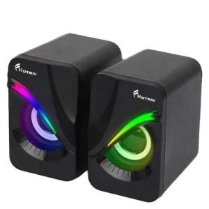Loa vi tính 2.0 HOTMAI HT500 LED siêu đẹp âm thanh kết nối đa phương tiện - Công suất đầu ra 3W