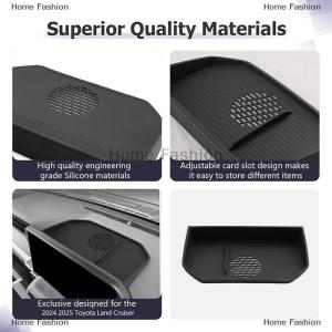 [COD] Home Fashion For Toyota Land Cruiser Prado LC250 24-25 Silica Gel Car Behind Screen Hidden Storage Box Dashboard Tidying Tray Car Accessories