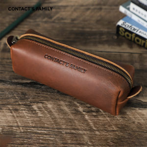 Retro Leather Pencil Case High Capacity Business Pencil cases For Kids Girl Boy School Office Pen Bag Pouch Stationery Supplies2026