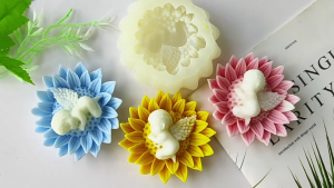 Handmade Silicone Mould 3D Flower Molds Soap Molds Ornament Molds Baby Molds Casting Molds for Home Decorations