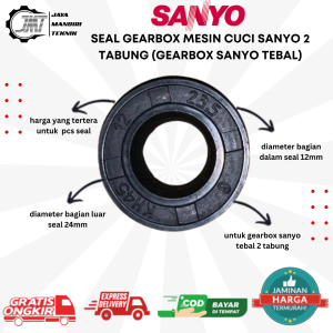 JMT - Seal / Karet Gearbox Mesin Cuci Sanyo 2 Tabung (Seal gearbox sanyo tebal)