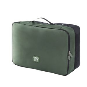 GAVINMK Large Capacity Double-Layer Clothing Bag with Zipper Space Saving Down Jacket Storage Bag Practical Dustproof Duvet Cotton Compression Bag for Home