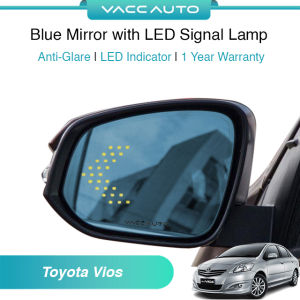 Toyota Vios NCP93 2007 - 2012 Anti Glare Blue Mirror with LED Indicator Light VACC AUTO 1 Year Warranty