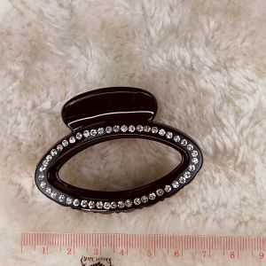 HC07-CWK58 กิ๊บติดผม กิ๊บหนีบผม ฝังเพชร หรูหรา ทรงรูปไข่ มีปีก ขนาด 6cm. สำหรับรวบเก็บผม วัสดุพรีเมี่ยม นำเข้าจากเกาหลี