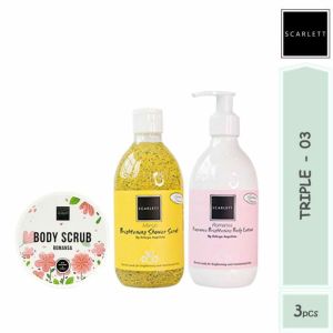Scarlet Whitening Body Lotion Original Paket Hemat Body Lotion Scarlet Scarlett Whitening travel size Paket Pemutih badan BPOM Pemutih kulit badan instan permanen Sabun Mandi Lulur Pemutih Badan