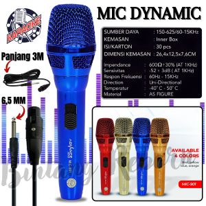 Microphone Dynamic / Mic Kabel Advance Mic-901 Jack Besar 6.5MM / Mic Dynamic / Mic Karoke / Microphone Kabel ~ BRO
