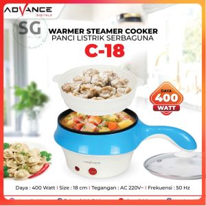 Advance Panci Listrik Serba guna 18 Cm C-18 / Panci listrik Multifungsi C18 Advance