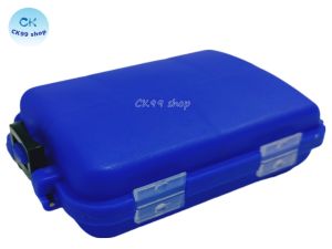 กล่องอุปกรณ์ตกปลา กล่องจิ๋วใส่ได้ 2 ด้าน ช่องแบ่ง 10 ช่อง กล่องใส่ตัวเบ็ด ลูกหมุน ตะกั่ว อุปกรณ์ปลายสายชิ้นเล็กอื่นๆ ขนาดเล็กพกพาสะดวก