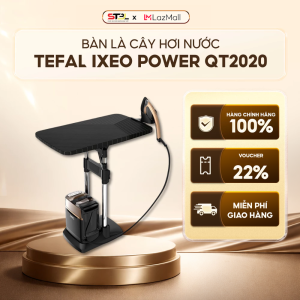 Bàn là cây hơi nước Tefal Ixeo Power QT2020 Chính Hãng Made in France làm nóng nhanh ủi phẳng quần áo dễ dàng SNT KITCHEN 20010