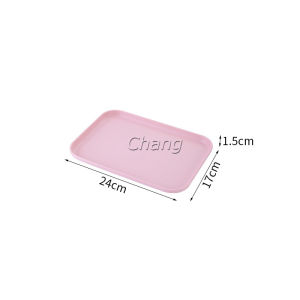 Chang ถาดฟางข้าวสาลี ถาดพลาสติก ใส่เสิร์ฟอาหาร สําหรับใส่อาหาร tray
