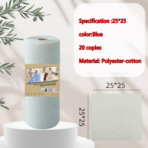 Kitchen Rag 60pcs/1Roll 25cm×25cm Reusable Absorbent Microfiber Kitchen Dishcloth Non-stick Oil Dish