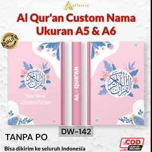 Alfareza - Al Quran Custom Nama Ukuran A5 / A6 | Alquran Cover Custom Nama | Quran Terjemahan Perkata Bisa Tulis Nama Di Cover I Part 2