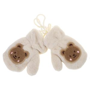 1 Cặp trẻ em phim hoạt hình mùa đông Găng với chuỗi Làm Ấm Tay trẻ mới biết đi dày Găng tay đủ ngón ấm sang trọng cho trẻ sơ sinh trẻ sơ sinh em bé bé gái bé trai 1-6 tuổi