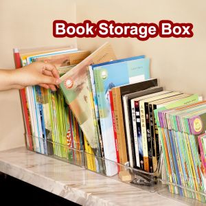 Art Living Transparent Book Storage Box Accessories Organizer Clear Desk Organizer Box U Shape Box