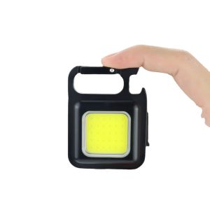 Bóng đèn mini chìa khóa di động mới COB (vỏ nhựa với cáp dữ liệu)