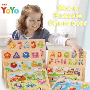 Puzzle Kayu / Puzzle Kayu Knob / Mainan edukasi / Puzzle kayu Angka