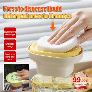 【One-touch Cleaning】Kitchen Dishwashing Liquid Dispenser Dishes Liquid Pump Bottle Kitchen Sink Soap Dispenser Dish Soap Pump