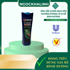 Dầu gội Clear sạch gàu hương phong lữ & gỗ đàn hương 340G( hỗ trợ giá)