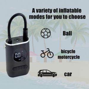 Portable Rechargeable Tire Inflator 150PSI Digital Smart Display Pump para sa Bicycle at Kotse