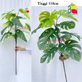 TANAMAN ARTIFICIAL MONSTERA JUMBO 110 CM B8217 HIASAN RUMAH KANTOR. 