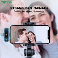 TNW A13 Wireless Microphone 2-In-1 Clip On Mic Wireless Dual Lavalier Mikrofon Iphone dan Charging Case Bluetooth Mikrofon Wireless Clip on untuk TikTok YouTube Facebook Live Stream. 