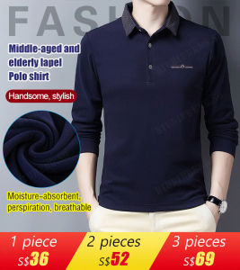 Outfit Long Sleeve T-shirt for Men Casual Polo Shirt