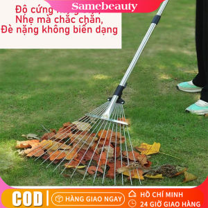 【🔥Free ship🔥】Cào cỏ gấp cào lá chổi thép Cây Cào Cỏ Chổi Thép Cào Lá Làm Vườn Gấp Gọn Có 15 Răng Đa Năng