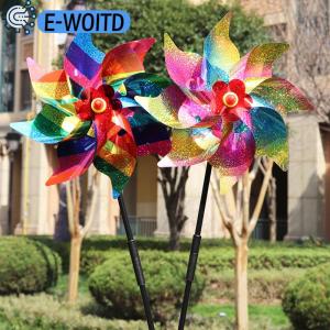 E-WOITD  Bird Repeller Pinwheels Reflective Sparkly Bird Deterrent Windmill Protect Garde