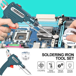 Taffware Solder Listrik Timah Automatic Super PanasTin Gun 60W GT10