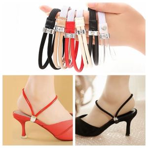 REEBO Anti-slip Straps Elastic Fixing Straps Prevent Falling Off Detachable Fixed Strap High-heel Shoelaces Multi-color Comfort Womens Shoelaces Women