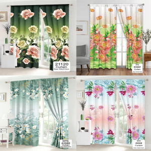 5pcs 3 In 1 Curtain Set Kurtina Sale Makapal Curtains For Window Rose High Quality Curtains 5pcs 3 In 1