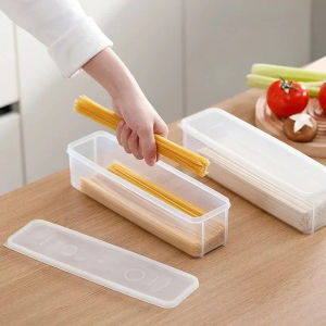 Refrigerator Storage Boxes Large Capacity Plastic Reusable With Lid Sealed Noodle Canisters Kitchen Accessories