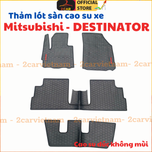 Thảm LÓT SÀN CAO SU xe MITSUBISHI DESTINATOR loại đúc dày dặn 3 hàng ghế dễ vệ sinh