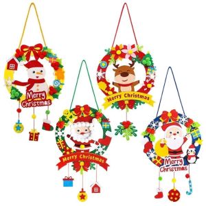 Vòng Hoa Christmas Handmade LED – Vòng Treo Cửa Noel Thủ Công – Trang Trí Giáng Sinh