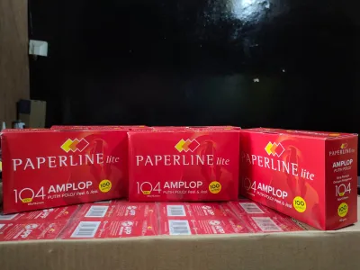 1 Pak: 100 pcs) Amplop putih kecil Paperline lite 104 PPS ( 95 x 152 mm ) 70 gsm