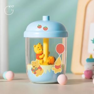 300ML Nightlight Humidifier Car Portable Nightlight Household Desktop Mini Air Humidifier Essential Oil Diffuser